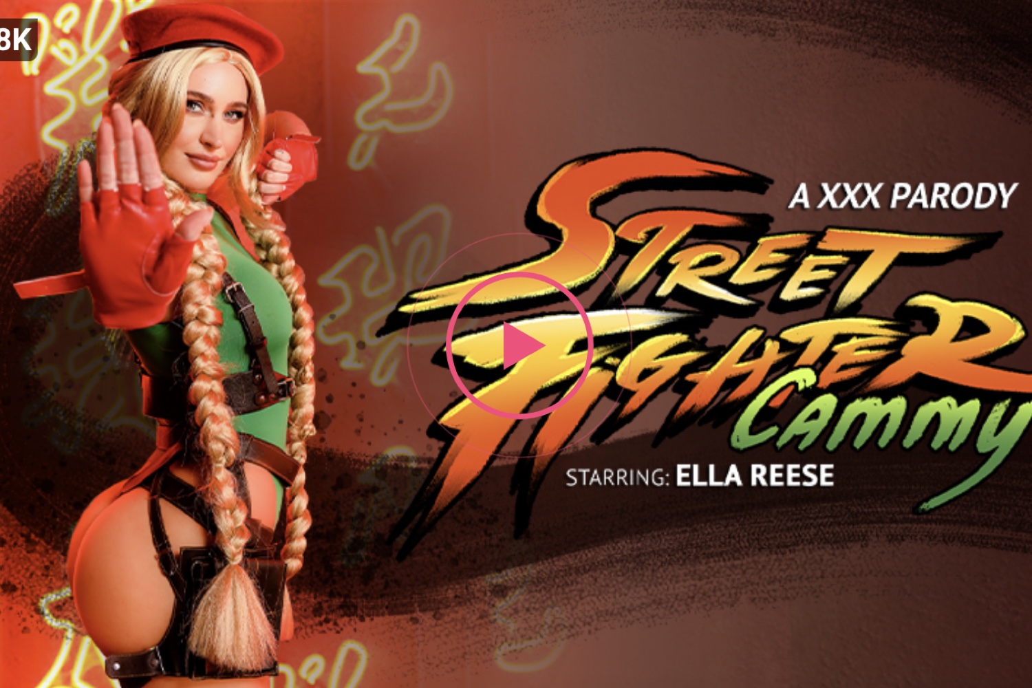Street Fighter: Cammy (A XXX Parody) - Ella Reese VR Porn - Ella Reese Virtual Reality Porn