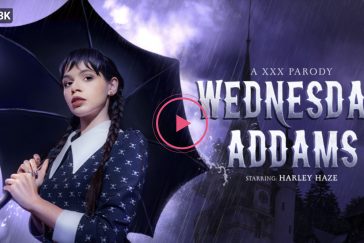 Wednesday Addams (A XXX Parody) - Harley Haze VR Porn - Harley Haze Virtual Reality Porn