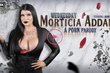 Wednesday: Morticia Addams (A Porn Parody) - Romi Rain VR Porn - Romi Rain Virtual Reality Porn