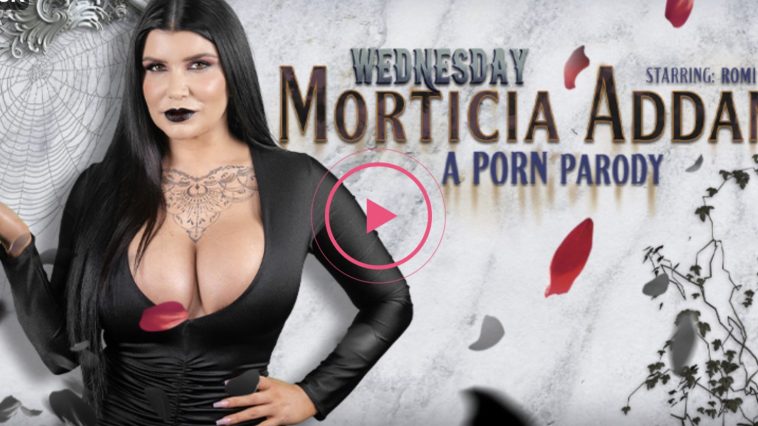 Wednesday: Morticia Addams (A Porn Parody) - Romi Rain VR Porn - Romi Rain Virtual Reality Porn